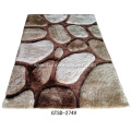Elastic & Silk Polyester cobblestone Design 3D Carpet